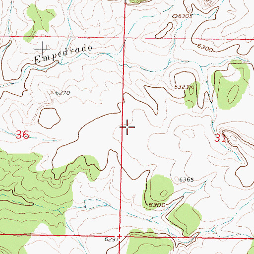 Topographic Map of R-33 Water Well, NM