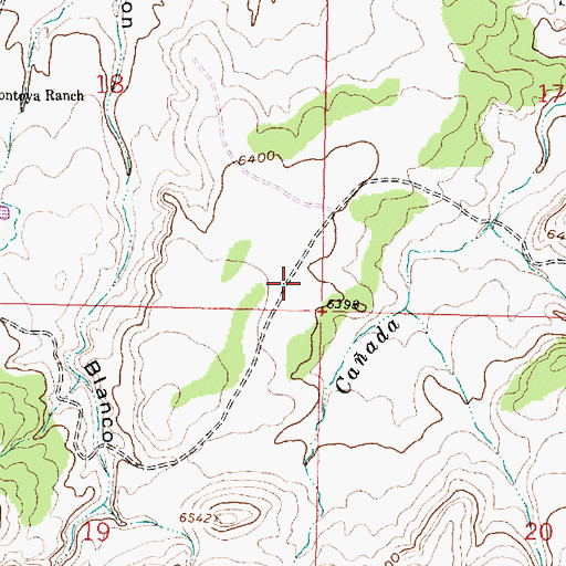 Topographic Map of 10017 Water Well, NM
