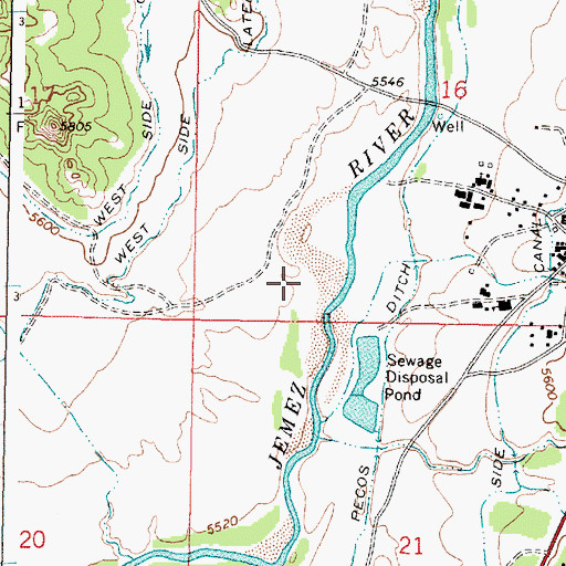 Topographic Map of 4 IRR Water Well, NM