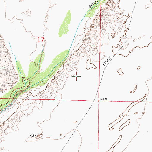 Topographic Map of Park Valley, AZ