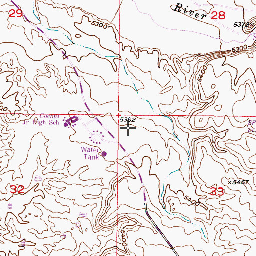 Topographic Map of OW 13-10 Water Well, NM