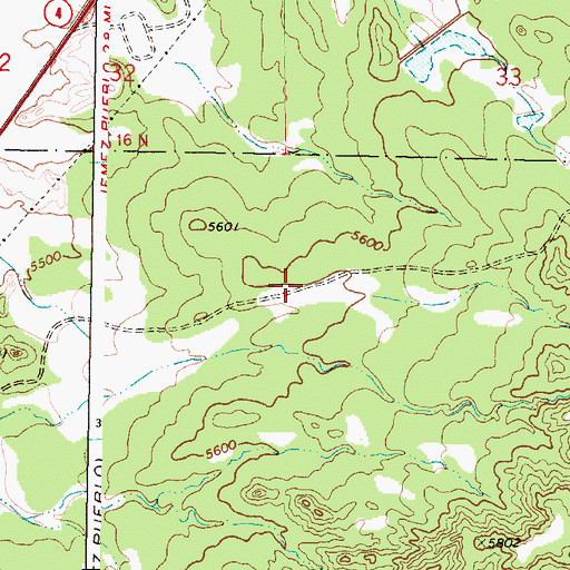 Topographic Map of Zia 16 Water Well, NM