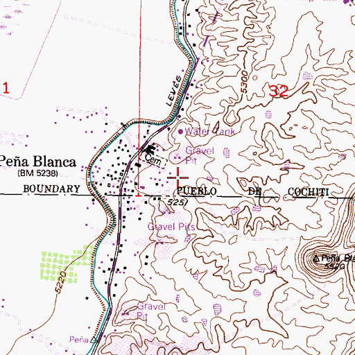 Topographic Map of OW 19-12 Water Well, NM