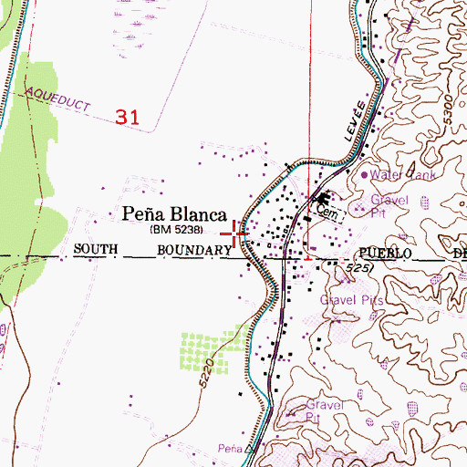 Topographic Map of OW 3- 5 Water Well, NM