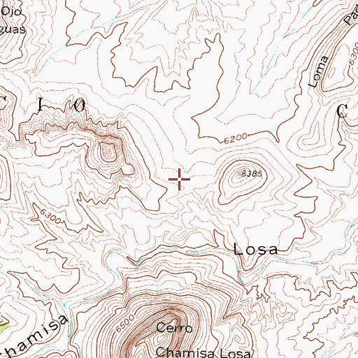 Topographic Map of Chamisa Losa Water Well, NM