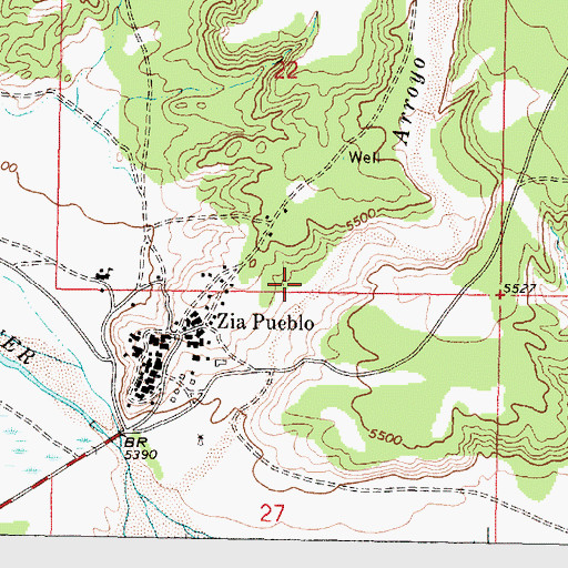 Topographic Map of 12345 'Proposed' Water Well, NM