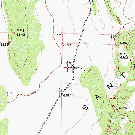 Topographic Map of RWP-11 Water Well, NM