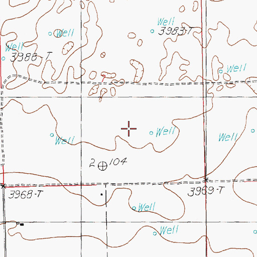 Topographic Map of P-2405-F Water Well, NM