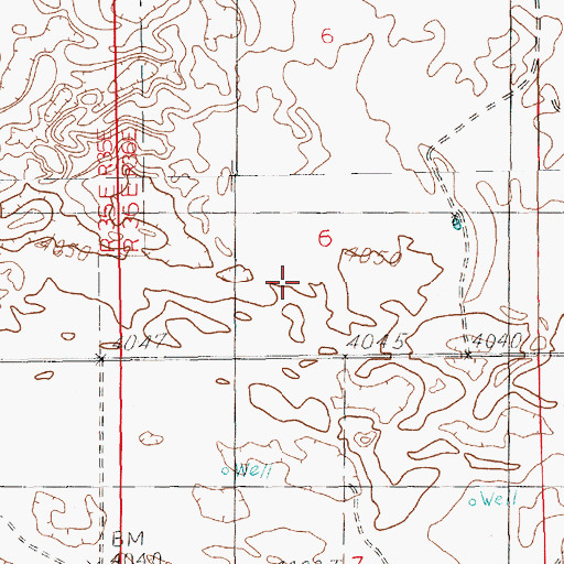 Topographic Map of 11747 Water Well, NM
