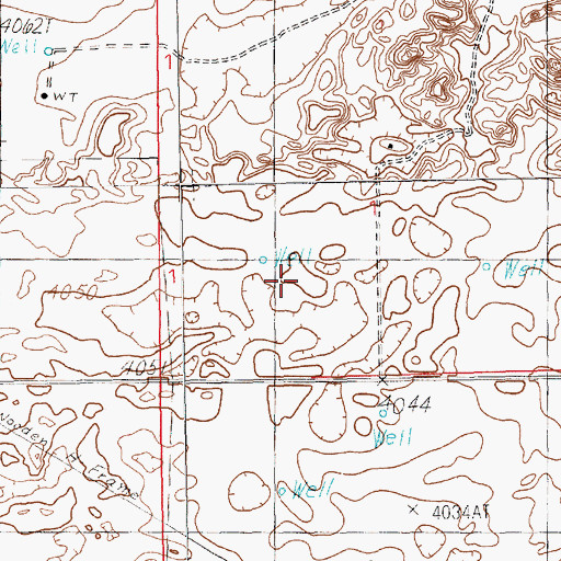 Topographic Map of 11749 Water Well, NM
