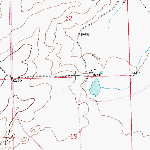 Topographic Map of SJ-109-S-2 Water Well, NM