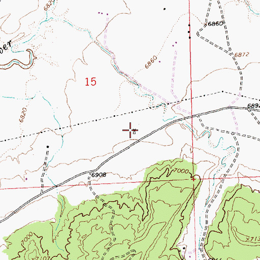 Topographic Map of 10022 Water Well, NM