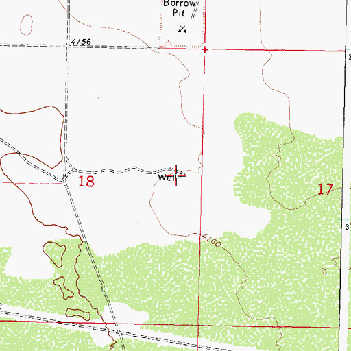 Topographic Map of 01613 Water Well, NM