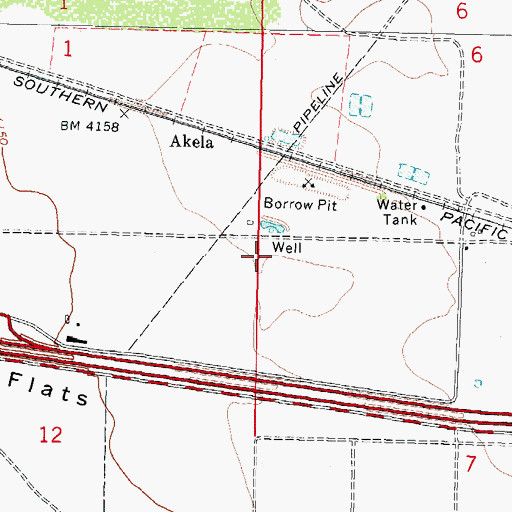 Topographic Map of 01607 Water Well, NM