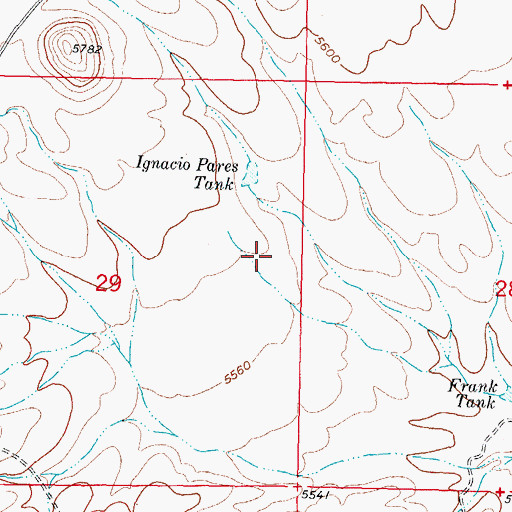 Topographic Map of Water Well 1, NM
