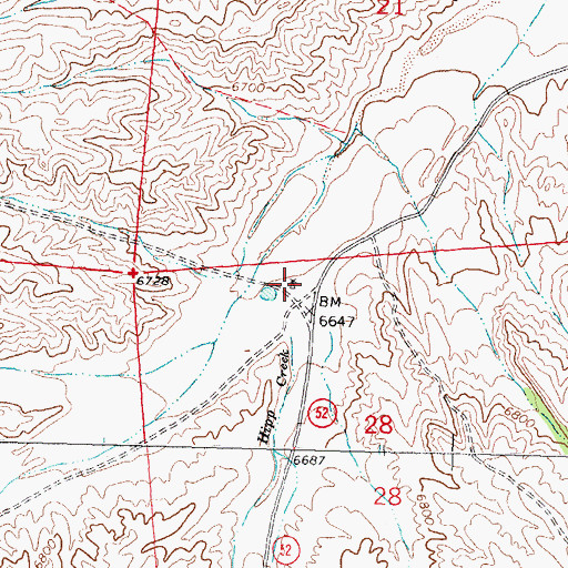 Topographic Map of Folsby Water Well, NM