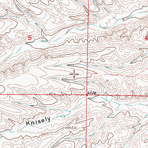 Topographic Map of Knisely Water Well, NM