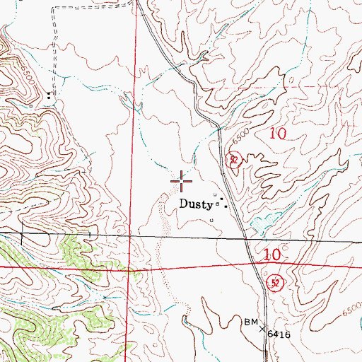 Topographic Map of 10018 Water Well, NM