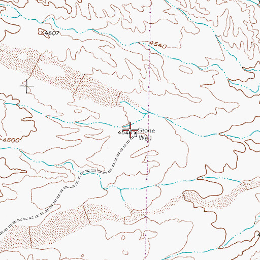 Topographic Map of 10058 Water Well, NM