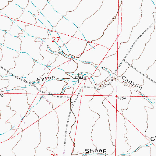 Topographic Map of 10059 Water Well, NM