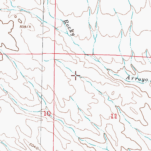 Topographic Map of RG38248 Water Well, NM