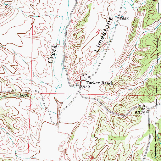 Topographic Map of 10016 Water Well, NM