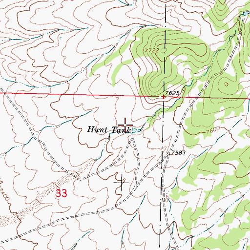 Topographic Map of RG32616 Water Well, NM