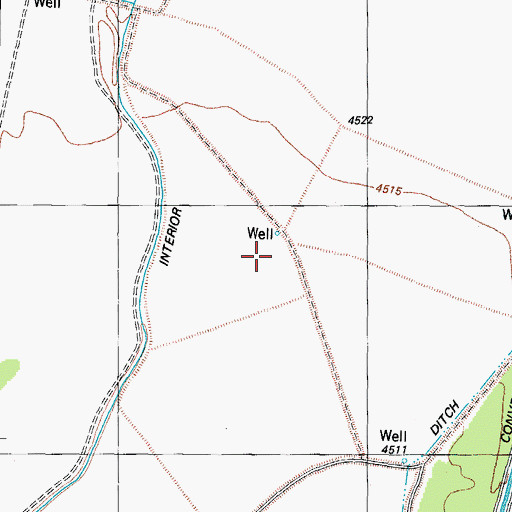Topographic Map of RG19374054 Water Well, NM