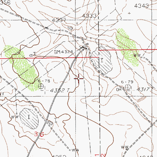 Topographic Map of 12355 Water Well, NM