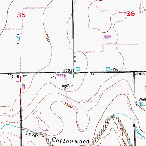 Topographic Map of 05335 Water Well, NM