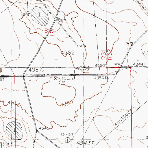Topographic Map of 13605 Water Well, NM