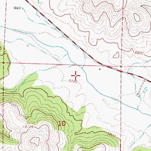 Topographic Map of 10640 Water Well, NM