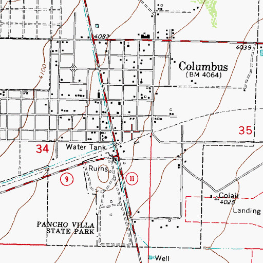 Topographic Map of 1646 Water Well, NM