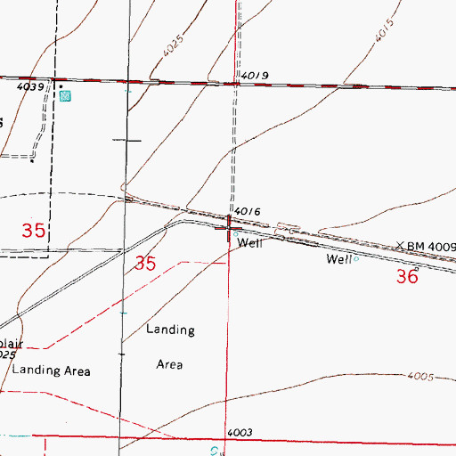 Topographic Map of 10417 Water Well, NM
