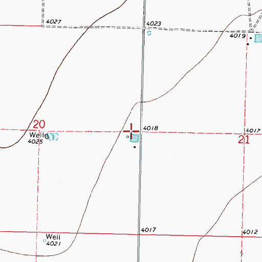 Topographic Map of 01041 Water Well, NM