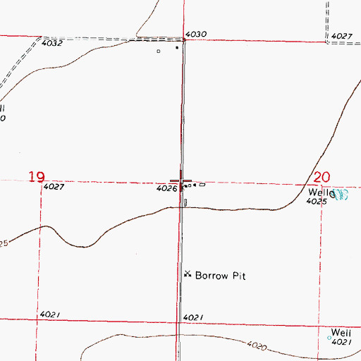 Topographic Map of 10392 Water Well, NM