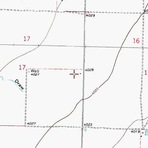 Topographic Map of M-1667 Water Well, NM