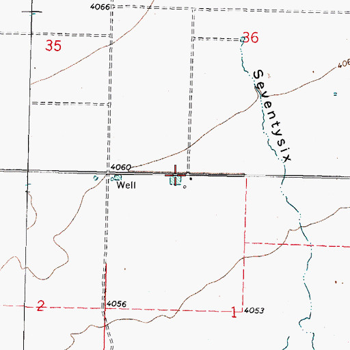 Topographic Map of 10404 Water Well, NM