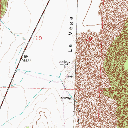 Topographic Map of 10021 Water Well, NM
