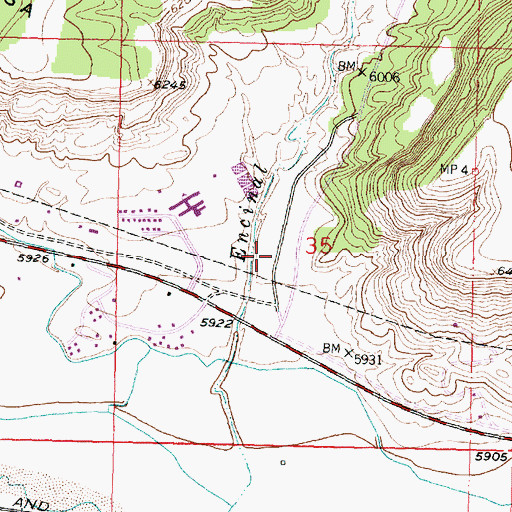Topographic Map of 10022 Water Well, NM
