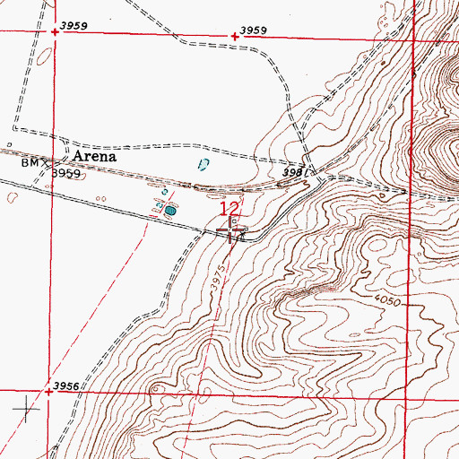 Topographic Map of 01101 Water Well, NM