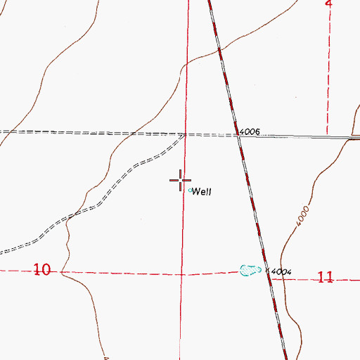 Topographic Map of 01116 Water Well, NM