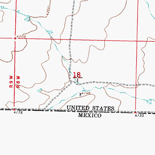 Topographic Map of 01123 Water Well, NM