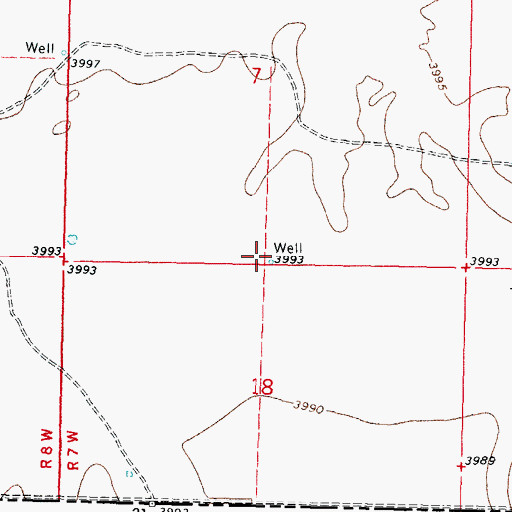Topographic Map of 10424 Water Well, NM
