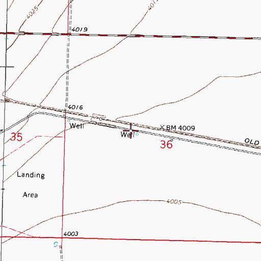 Topographic Map of 01066 Water Well, NM