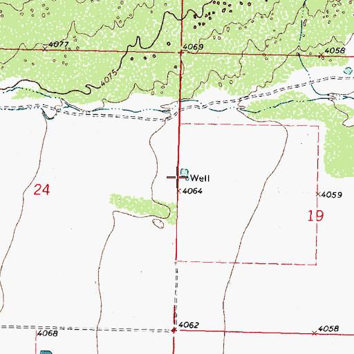 Topographic Map of 00879 Water Well, NM