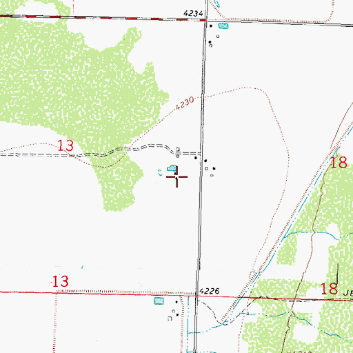 Topographic Map of 00691 Water Well, NM
