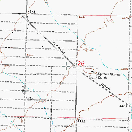 Topographic Map of 00366 Water Well, NM