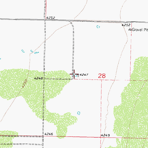 Topographic Map of 00368 Water Well, NM