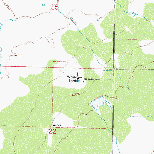 Topographic Map of 06151 Water Well, NM